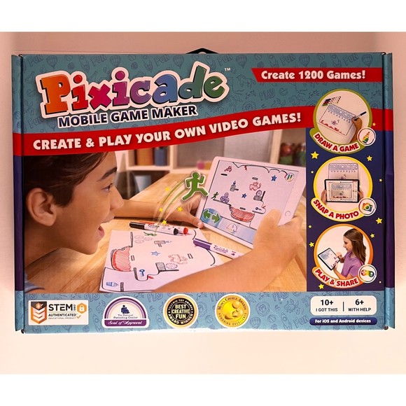 Pixicade Game Maker Transform Creative Drawings to Animated Playable Games STEM - Picture 1 of 3